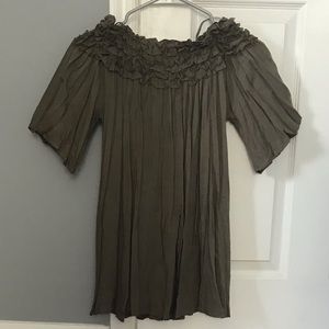 Off the shoulder shirt